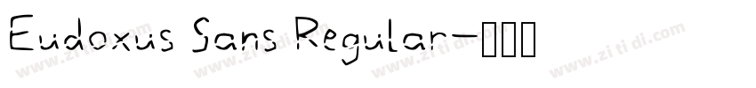 Eudoxus Sans Regular字体转换